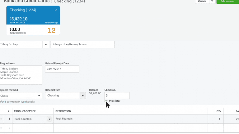 how-to-enter-a-refund-receipt-in-quickbooks-online-youtube
