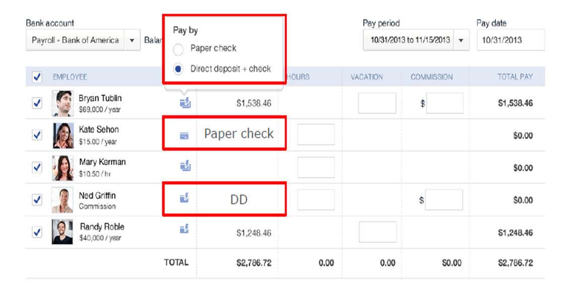 QuickBooks Payroll Checks Create One Time Payroll In QBO   How To Create One Time Payroll Check4 