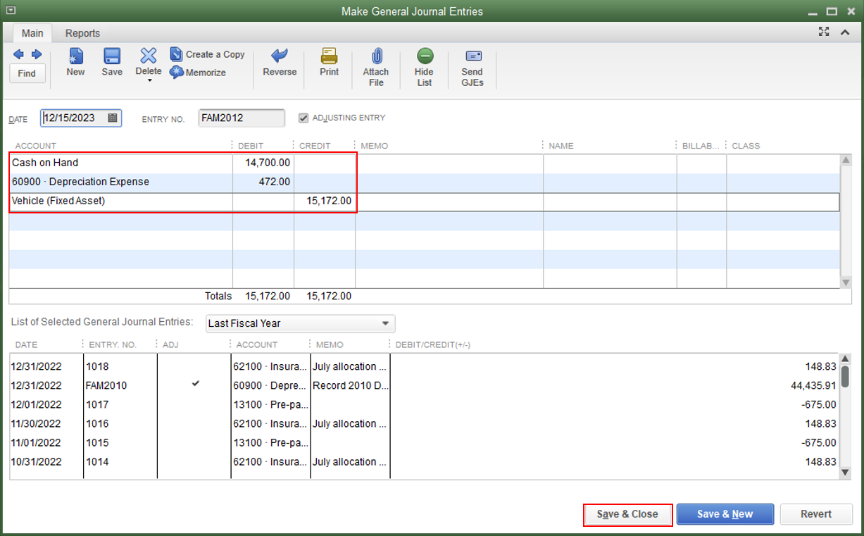 How to Enter, Setup Record a Vehicle Purchase in QuickBooks