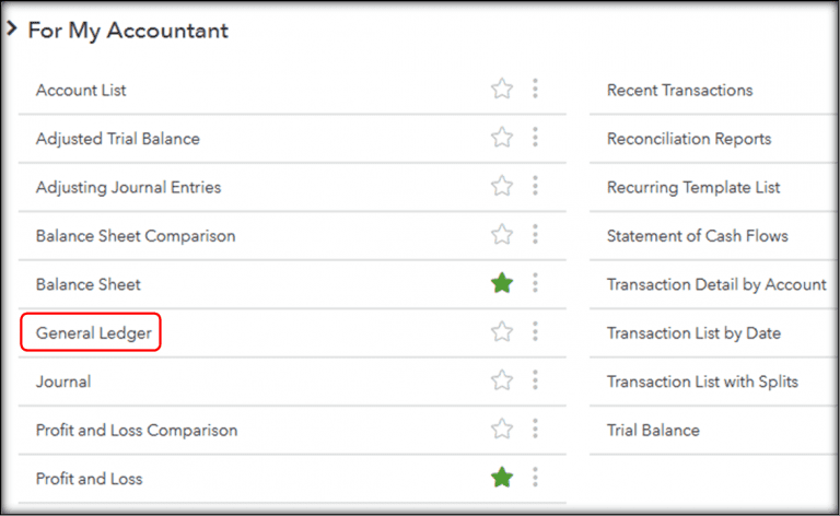 How To Print QuickBooks General Ledger Summary Report