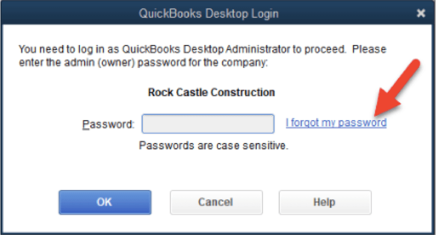 how to change password in quickbooks