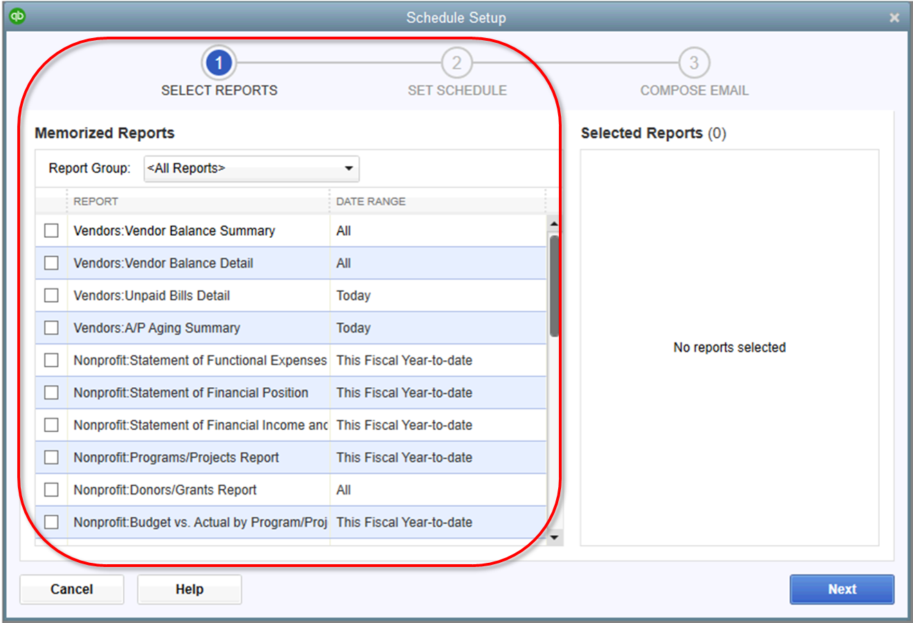 How to Create and Modify QuickBooks Scheduled Reports?