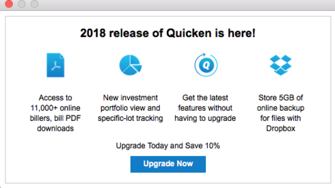 quicken mac 2017 investment performance