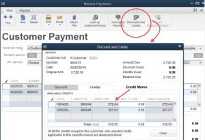 apply credit memo to invoice quickbooks online