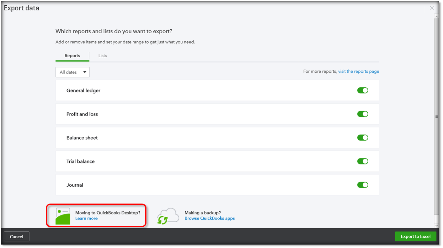 How To Export & Convert QuickBooks Online data to Desktop