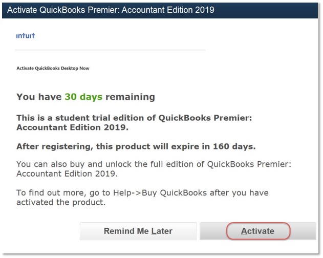 quickbooks desktop student trial